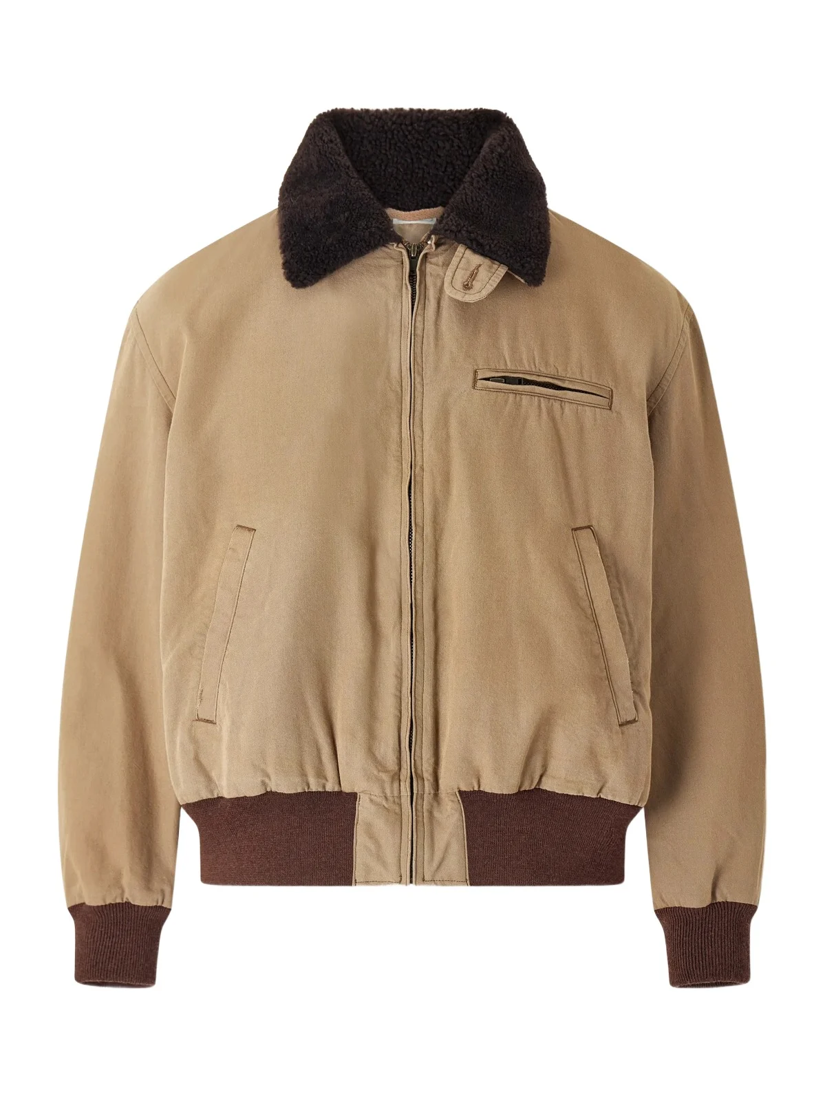 Cotton and Wool-Blend Bomber Jacket - Men