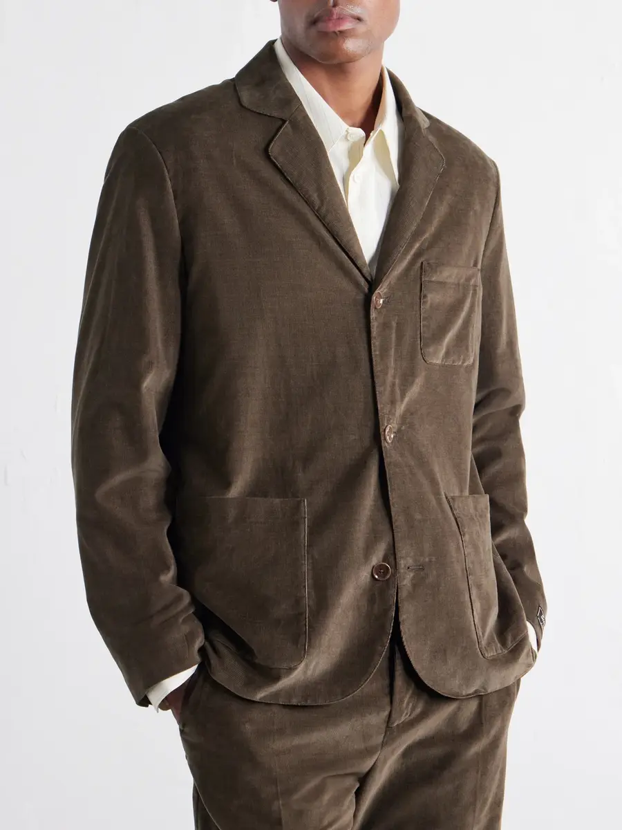 A Kind Of Guise Deconstructed Atelier Cotton-Corduroy Blazer - Men | Thumbnail 3