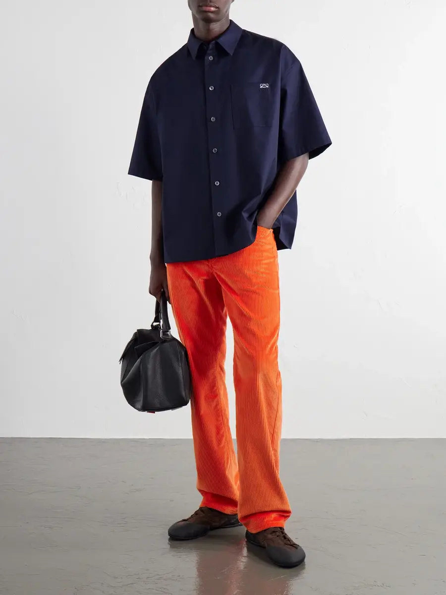 Loewe Straight-Leg Cotton-Corduroy Trousers - Men | Thumbnail 2 Loewe Straight-Leg Cotton-Corduroy Trousers - Men | Thumbnail 2