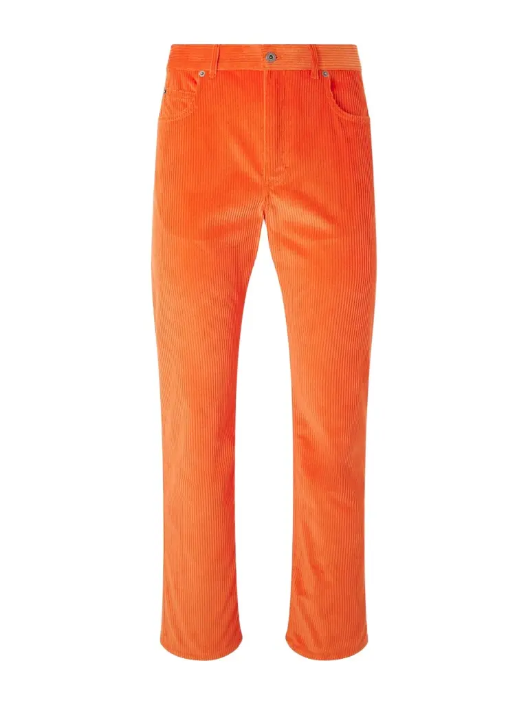 Straight-Leg Cotton-Corduroy Trousers - Men Straight-Leg Cotton-Corduroy Trousers - Men