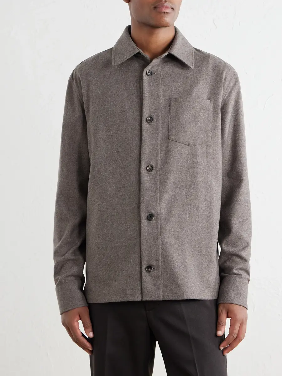 Gabriela Hearst Drew Wool and Cashmere-Blend Shirt - Men | Thumbnail 3 Gabriela Hearst Drew Wool and Cashmere-Blend Shirt - Men | Thumbnail 3