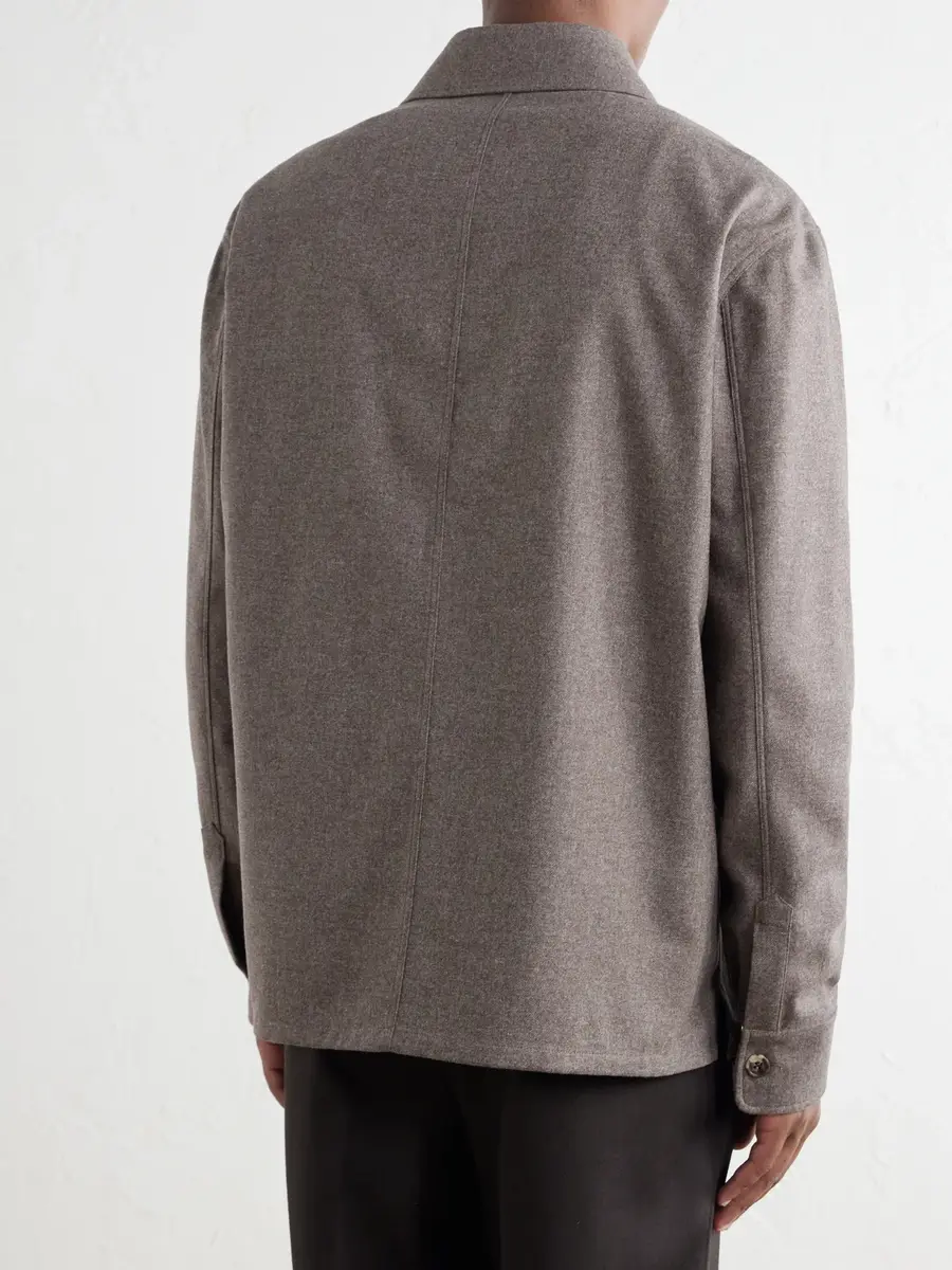 Gabriela Hearst Drew Wool and Cashmere-Blend Shirt - Men | Thumbnail 4 Gabriela Hearst Drew Wool and Cashmere-Blend Shirt - Men | Thumbnail 4