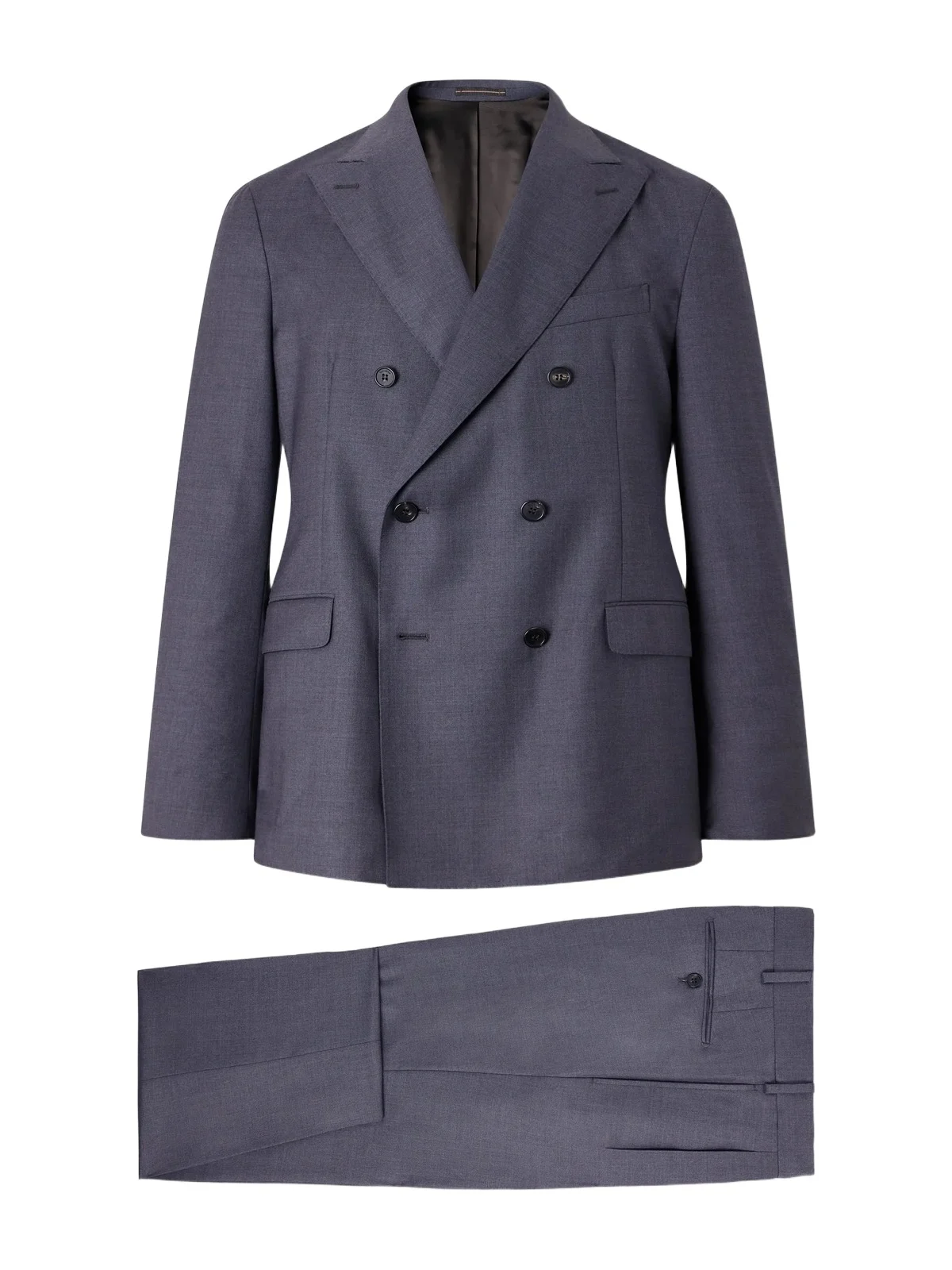 Slowear Incotex Double-Breasted Virgin Wool Batavia Suit - Men