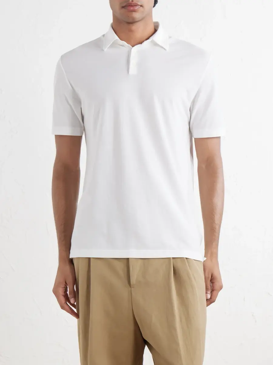 Slowear Zanone Slim-Fit IceCotton Polo Shirt - Men | Thumbnail 3 Slowear Zanone Slim-Fit IceCotton Polo Shirt - Men | Thumbnail 3