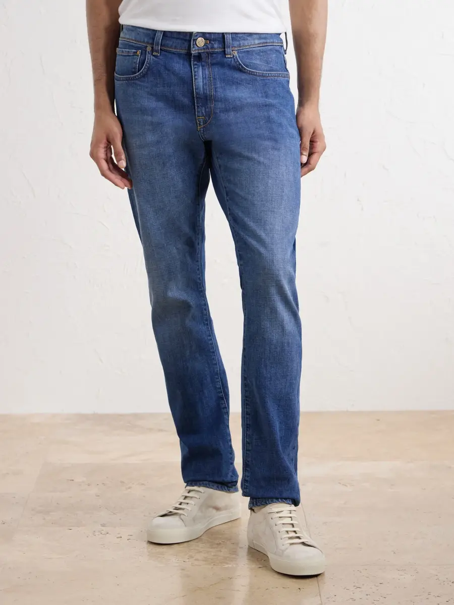 Slowear Straight-Leg Stretch Jeans - Men | Thumbnail 3 Slowear Straight-Leg Stretch Jeans - Men | Thumbnail 3