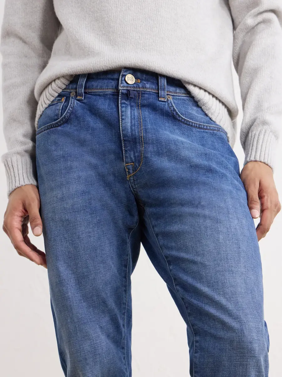 Slowear Straight-Leg Stretch Jeans - Men | Thumbnail 5 Slowear Straight-Leg Stretch Jeans - Men | Thumbnail 5