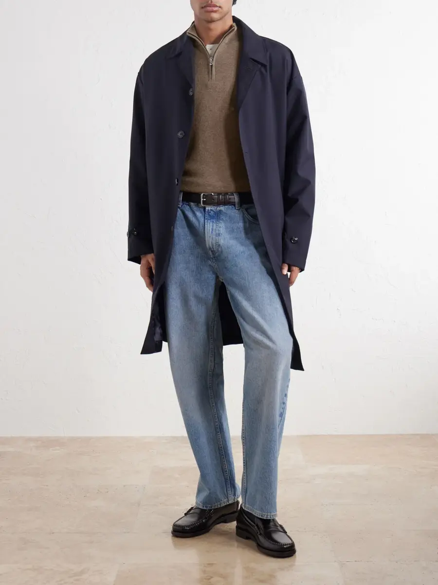 Sunspel Cashmere Half-Zip Sweater - Men | Thumbnail 2