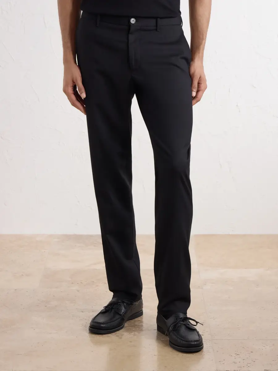 Slowear Straight-Leg Wool-Blend Tekno Flannel Trousers - Men | Thumbnail 3
