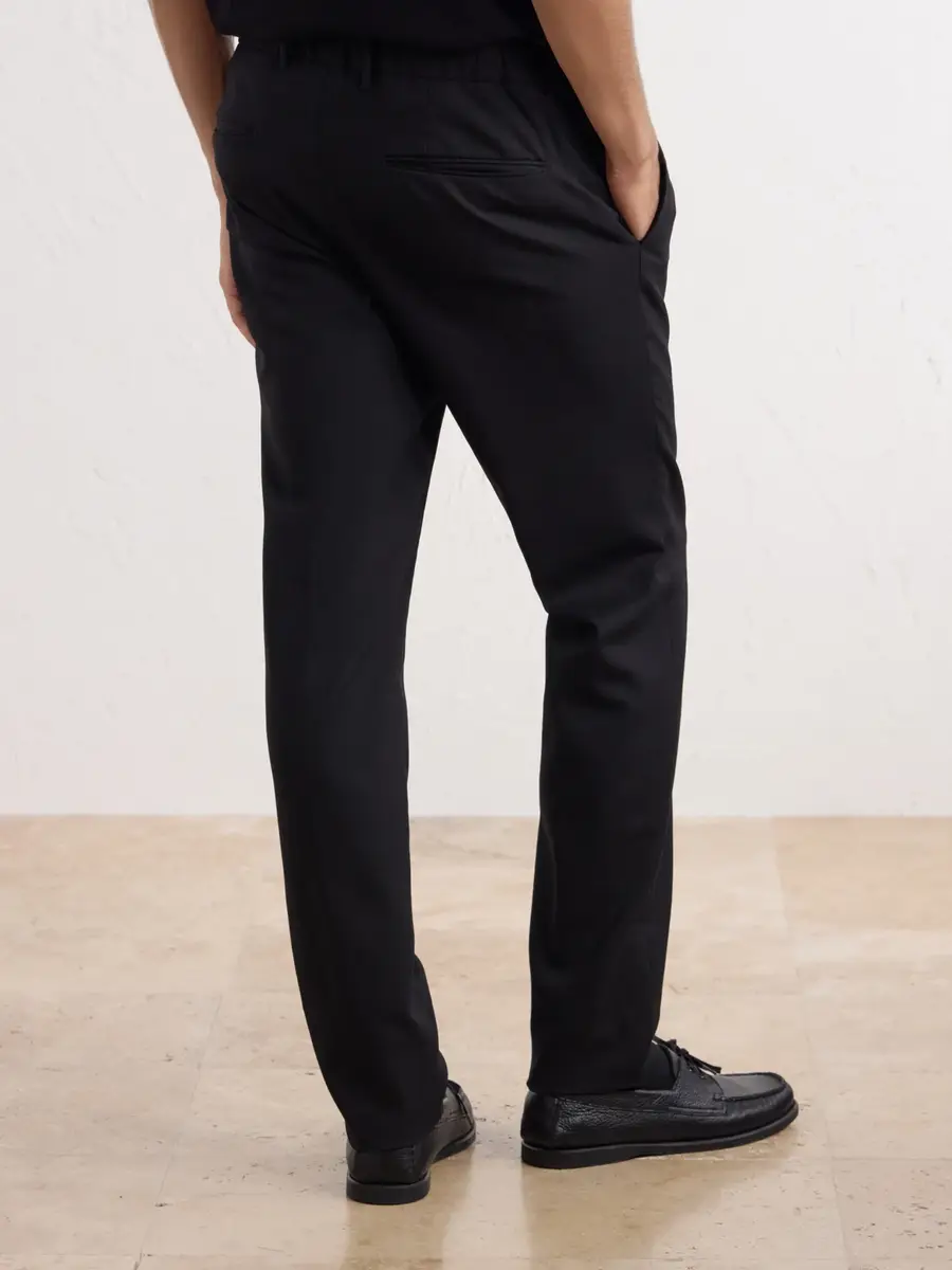 Slowear Straight-Leg Wool-Blend Tekno Flannel Trousers - Men | Thumbnail 4