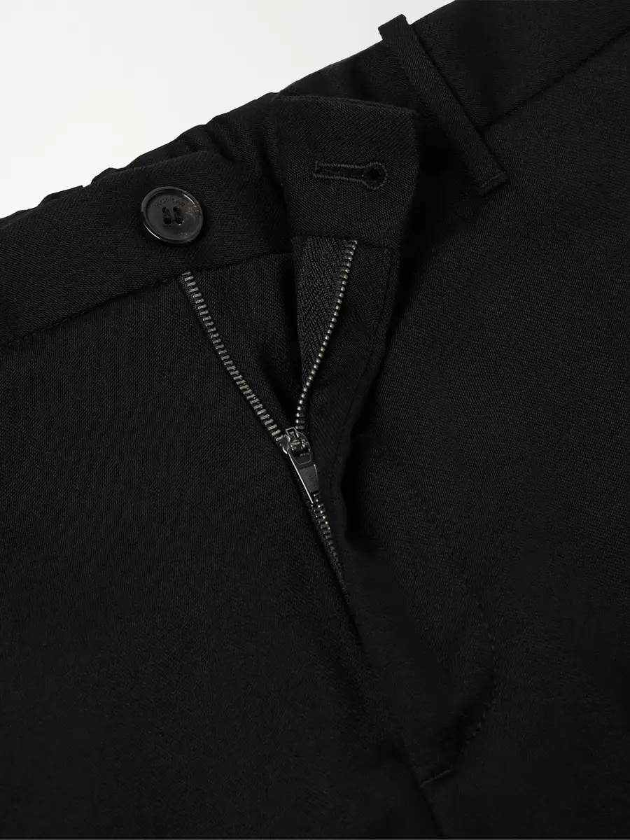 Slowear Straight-Leg Wool-Blend Tekno Flannel Trousers - Men | Thumbnail 6