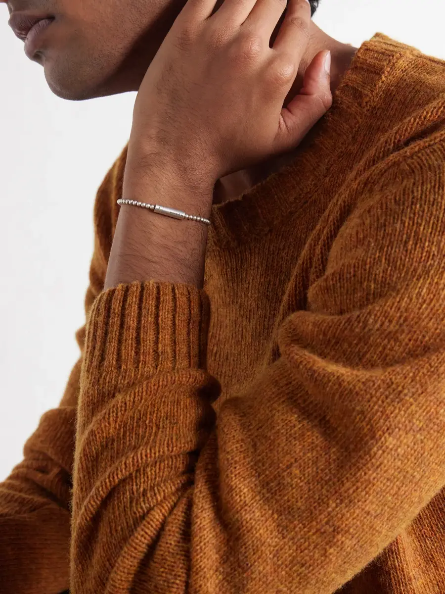 LE GRAMME 11g Beaded Sterling Silver Bracelet - Men | Thumbnail 2