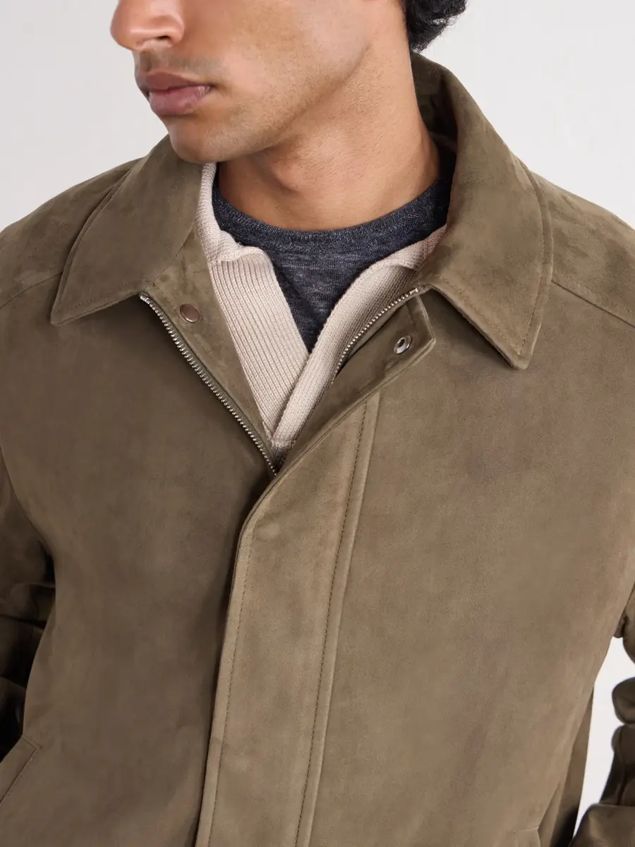 Slowear Montedoro Suede Blouson Jacket - Men | Thumbnail 5 Slowear Montedoro Suede Blouson Jacket - Men | Thumbnail 5