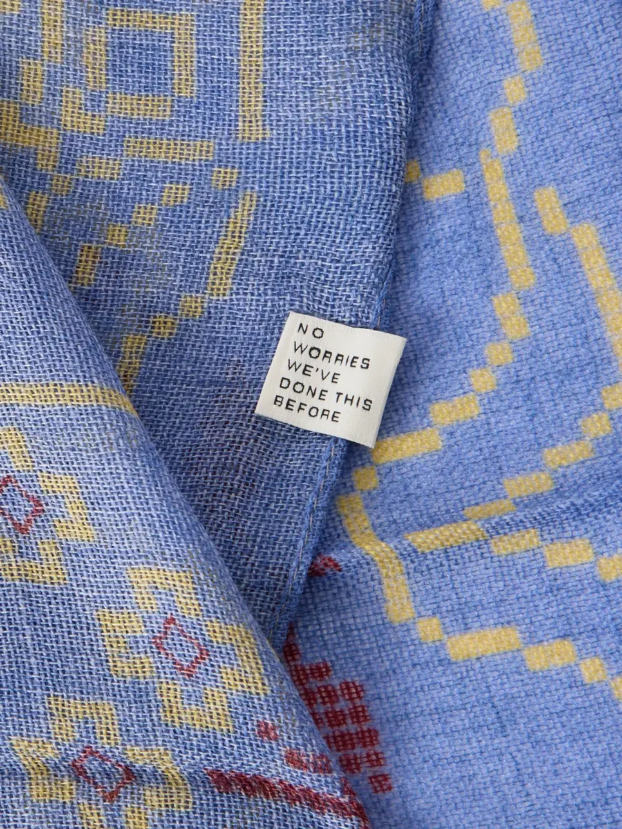A Kind Of Guise Luz Printed Wool Scarf - Men | Thumbnail 3 A Kind Of Guise Luz Printed Wool Scarf - Men | Thumbnail 3