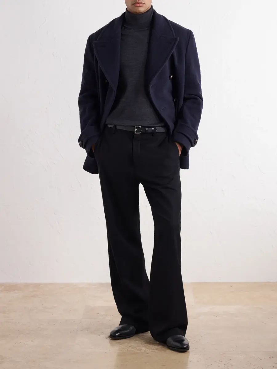Slowear Montedoro Double-Breasted Wool-Blend Plush Coat - Men | Thumbnail 2