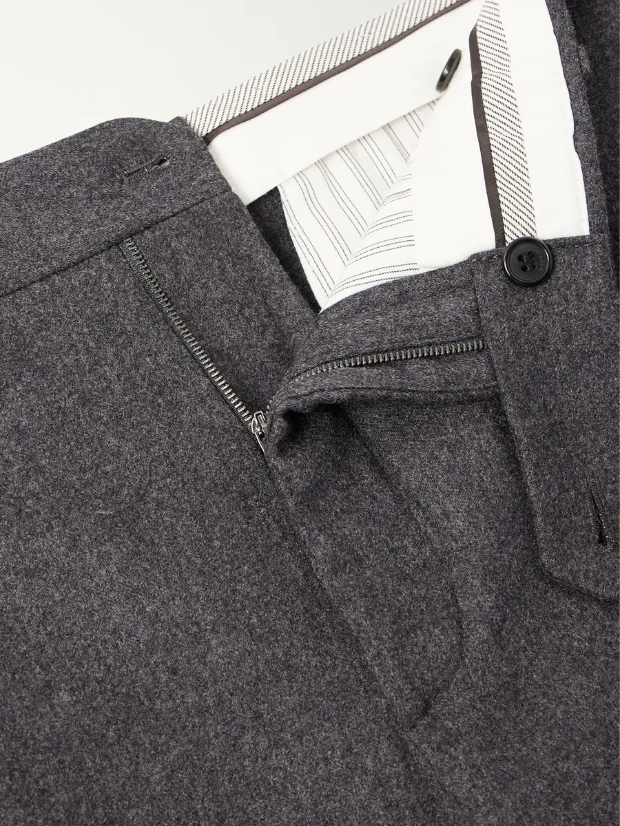 Slowear Incotex Straight-Leg Brushed Wool-Blend Trousers - Men | Thumbnail 5 Slowear Incotex Straight-Leg Brushed Wool-Blend Trousers - Men | Thumbnail 5