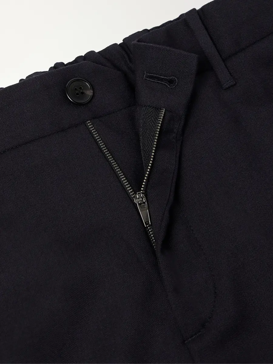 Slowear Straight-Leg Wool-Blend Tekno Flannel Trousers - Men | Thumbnail 6