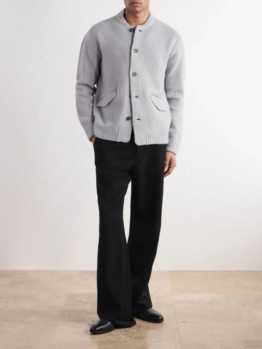 Slowear Zanone Wool and Cashmere-Blend Knitted Bomber Jacket - Men | Thumbnail 2