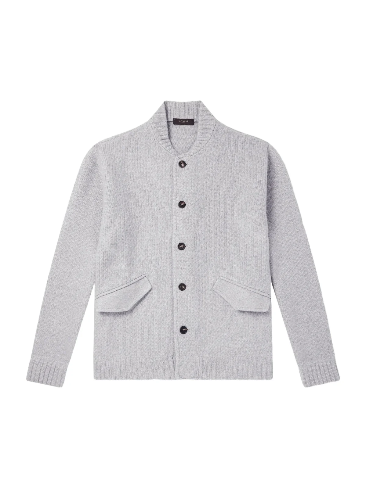 Slowear Zanone Wool and Cashmere-Blend Knitted Bomber Jacket - Men