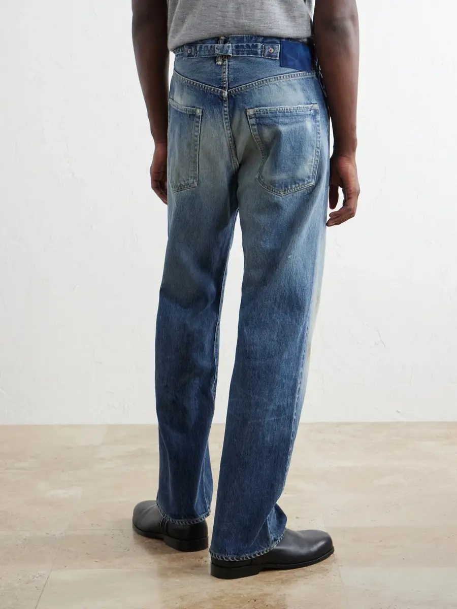 Visvim Social Sculpture 01 Wide-Leg Distressed Jeans - Men | Thumbnail 4 Visvim Social Sculpture 01 Wide-Leg Distressed Jeans - Men | Thumbnail 4