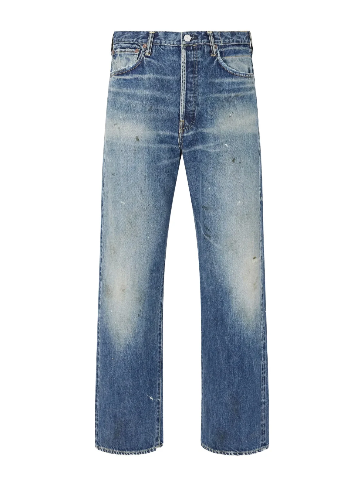 Visvim Social Sculpture 01 Wide-Leg Distressed Jeans - Men