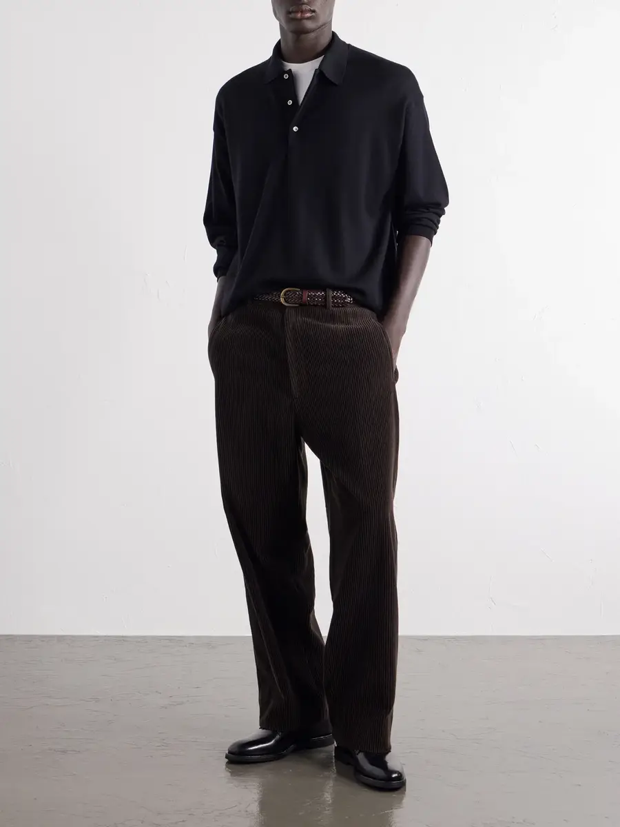 A.PRESSE Wool Polo Shirt - Men | Thumbnail 2