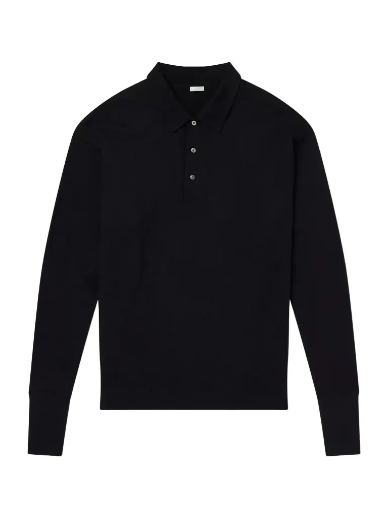 Wool Polo Shirt - Men Wool Polo Shirt - Men