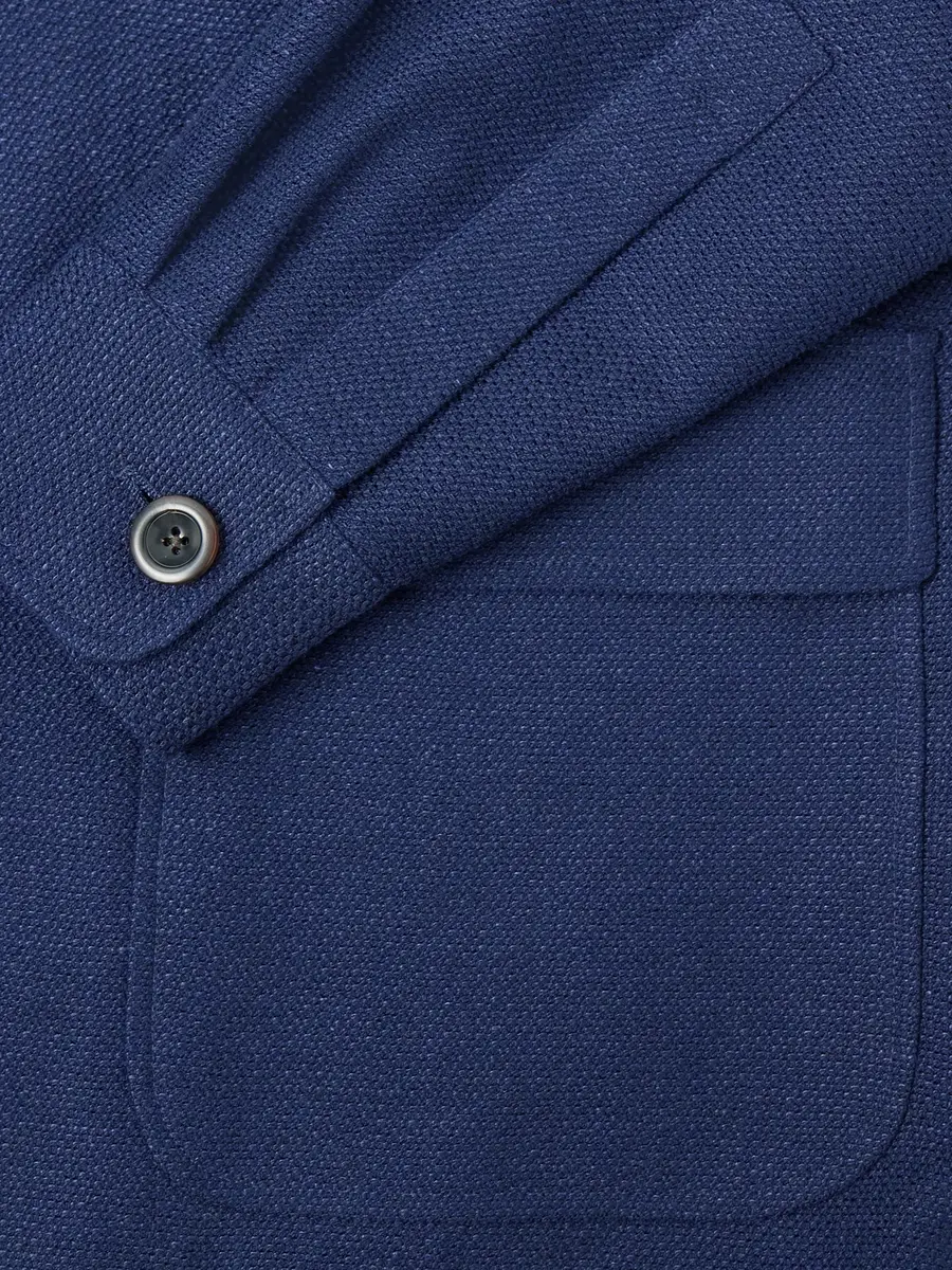 Ralph Lauren Purple Label Cotton-Blend Waffle-Knitted Blazer Jacket - Men | Thumbnail 6