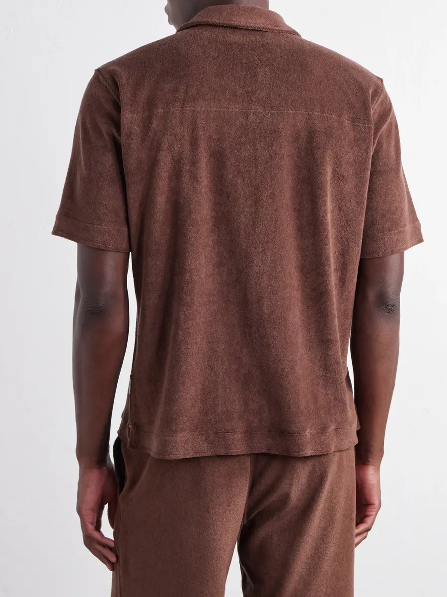 Orlebar Brown Hawkin Camp-Collar Organic Cotton-Terry Shirt - Men | Thumbnail 4 Orlebar Brown Hawkin Camp-Collar Organic Cotton-Terry Shirt - Men | Thumbnail 4