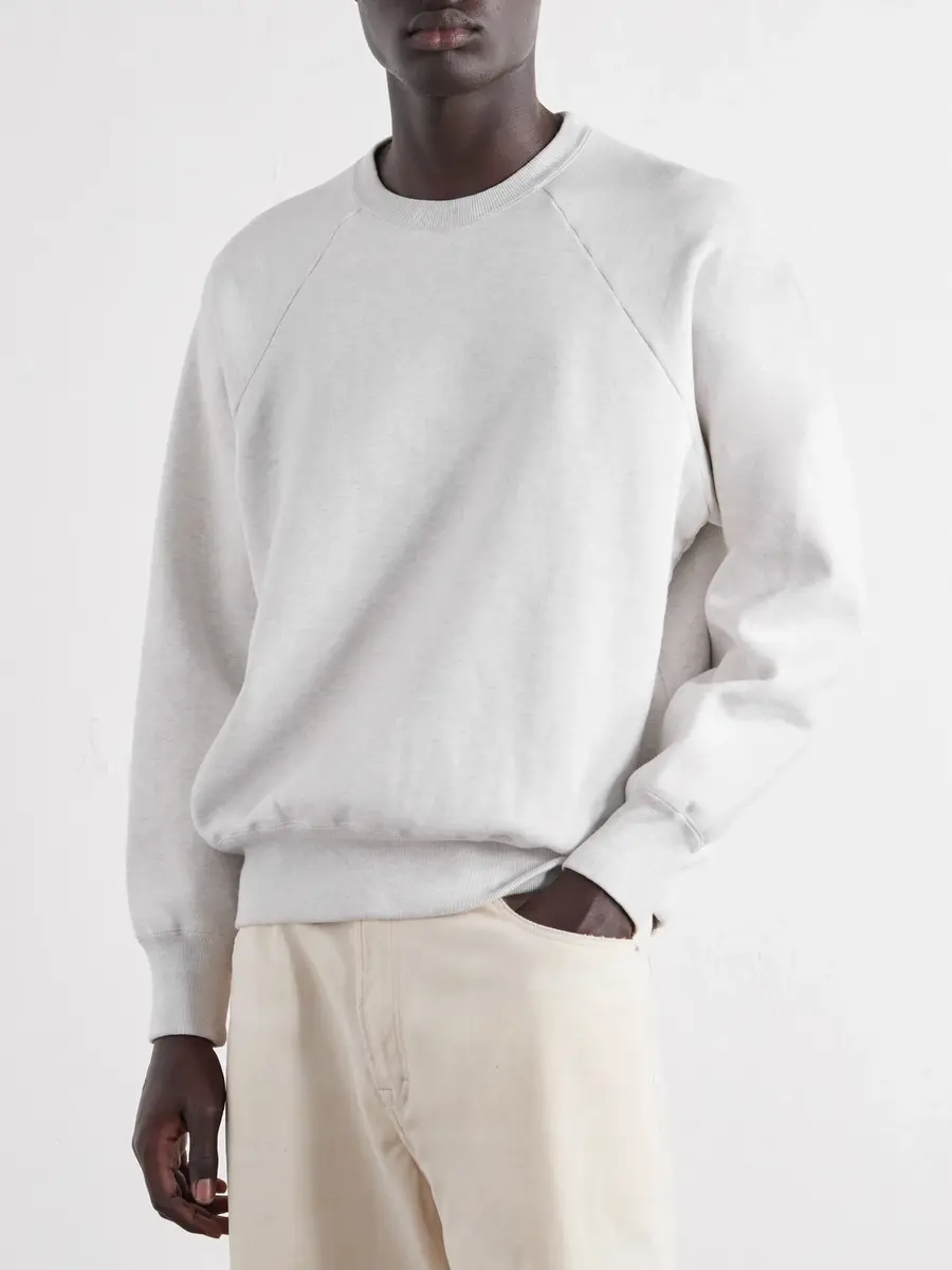 A.PRESSE Cotton-Jersey Sweatshirt - Men | Thumbnail 3