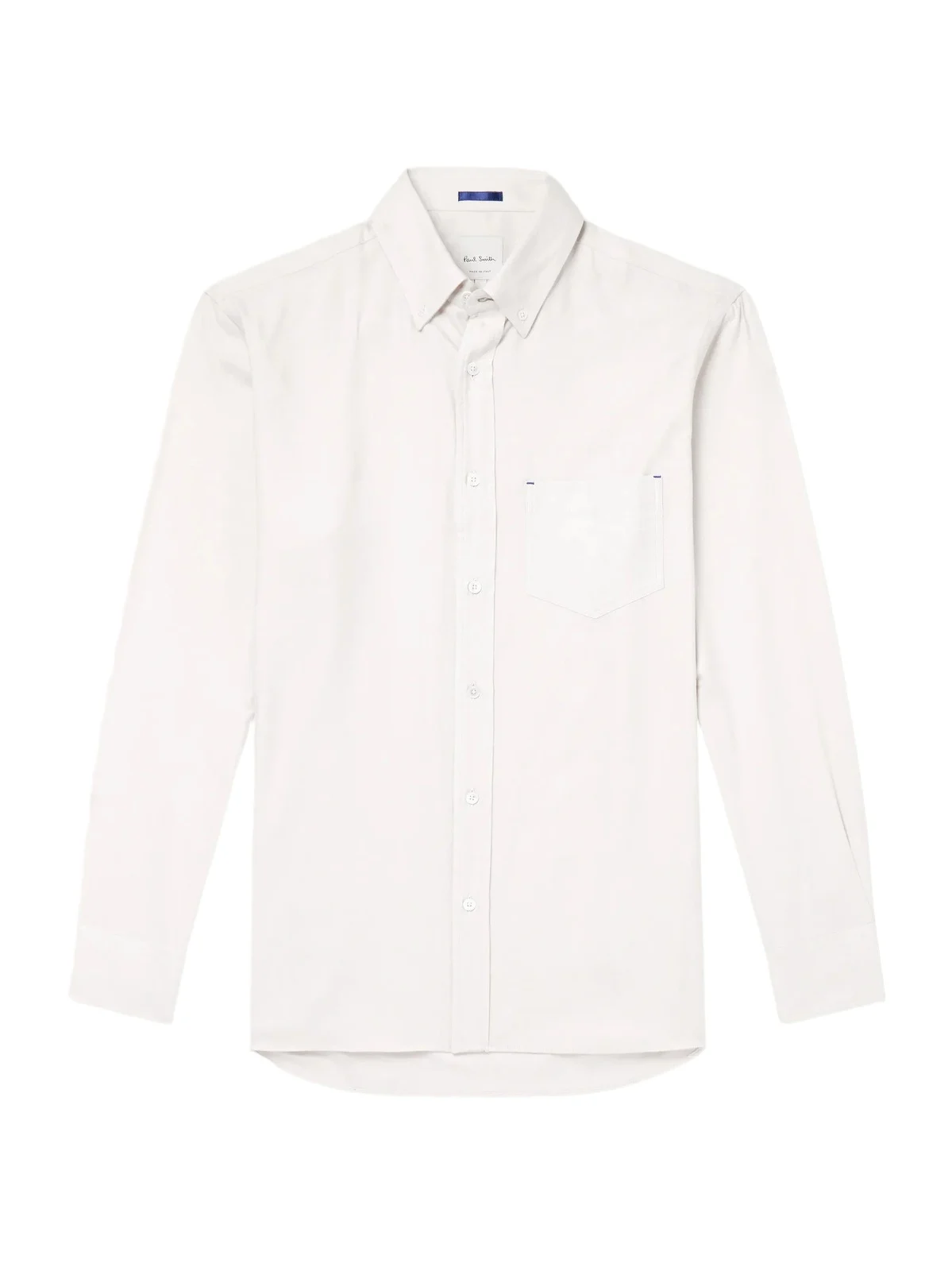 Paul Smith Button-Down Collar Cotton and Lyocell-Blend Herringbone Shirt - Men