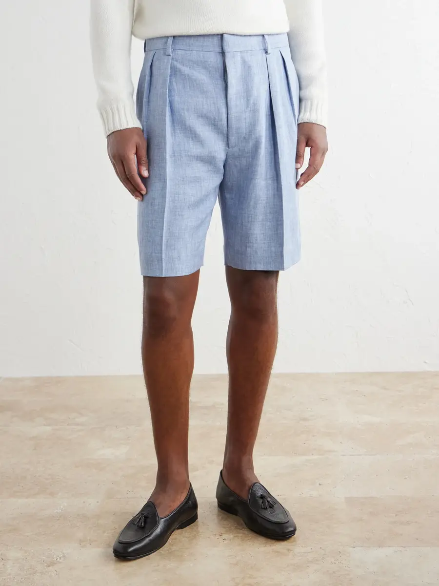 Ralph Lauren Purple Label Cotton Gabardine Shorts - Men | Thumbnail 3 Ralph Lauren Purple Label Cotton Gabardine Shorts - Men | Thumbnail 3
