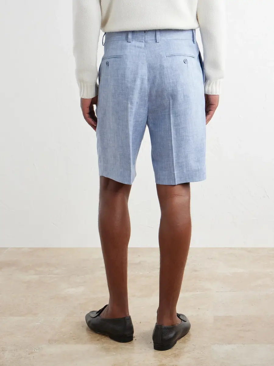 Ralph Lauren Purple Label Cotton Gabardine Shorts - Men | Thumbnail 4 Ralph Lauren Purple Label Cotton Gabardine Shorts - Men | Thumbnail 4