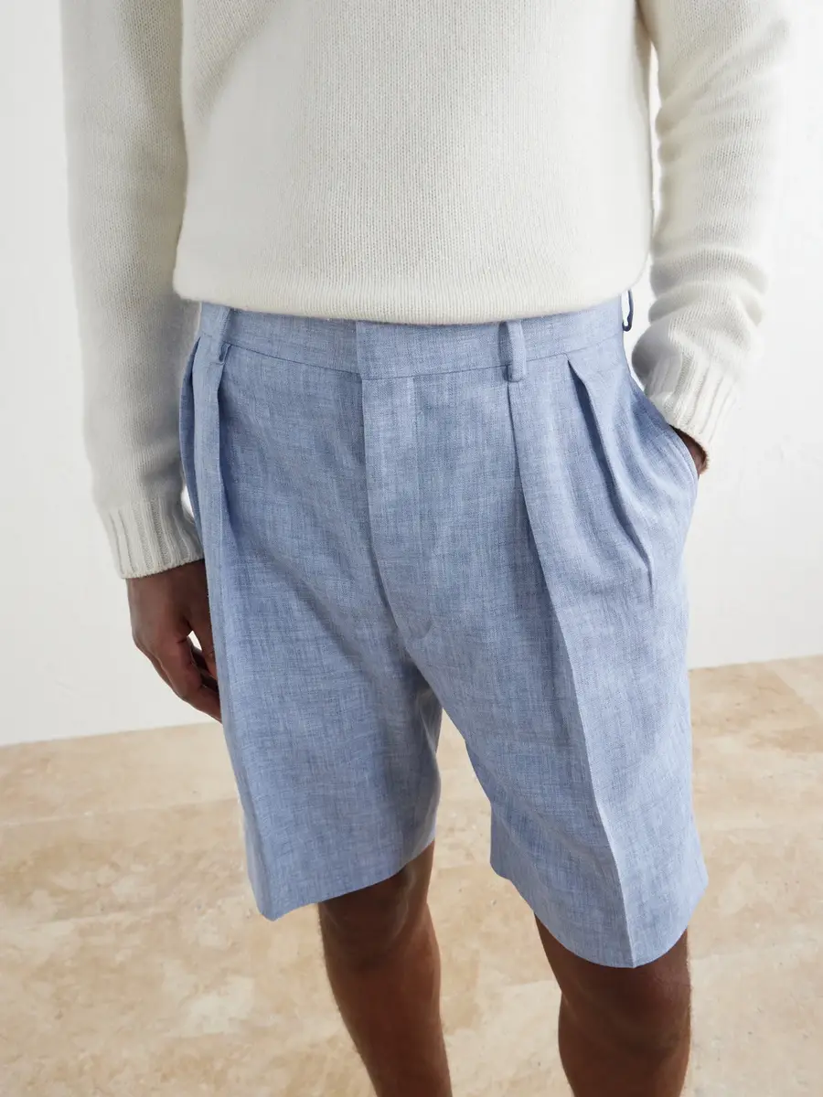 Ralph Lauren Purple Label Cotton Gabardine Shorts - Men | Thumbnail 5 Ralph Lauren Purple Label Cotton Gabardine Shorts - Men | Thumbnail 5