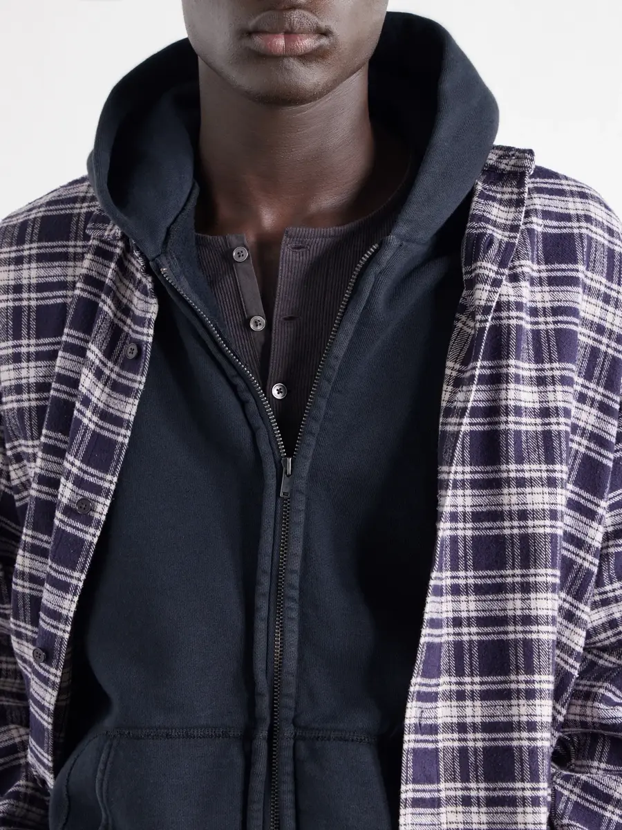 A.PRESSE Vintage Cotton-Jersey Zip-Up Hoodie - Men | Thumbnail 5 A.PRESSE Vintage Cotton-Jersey Zip-Up Hoodie - Men | Thumbnail 5