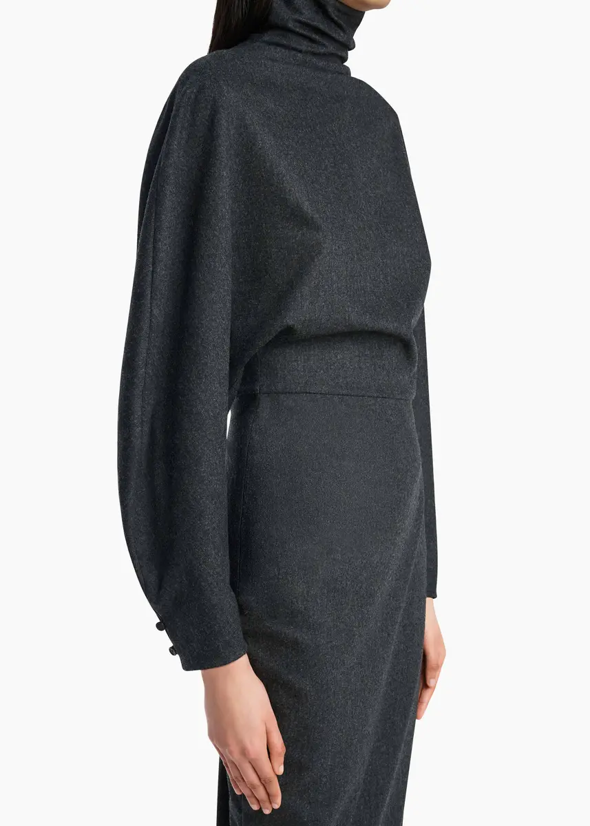Khaite Harlin Dress In Charcoal | Thumbnail 5