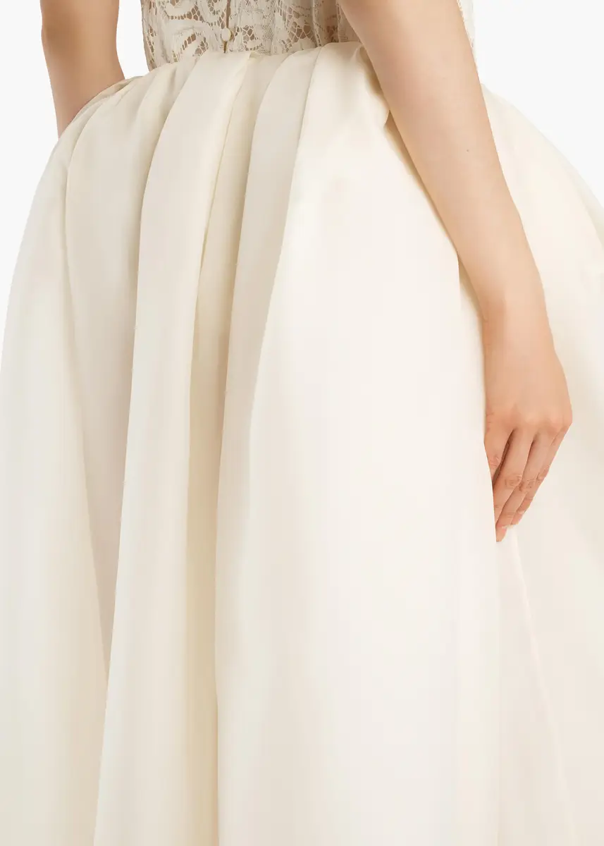 Khaite Adara Skirt In Cream | Thumbnail 6 Khaite Adara Skirt In Cream | Thumbnail 6