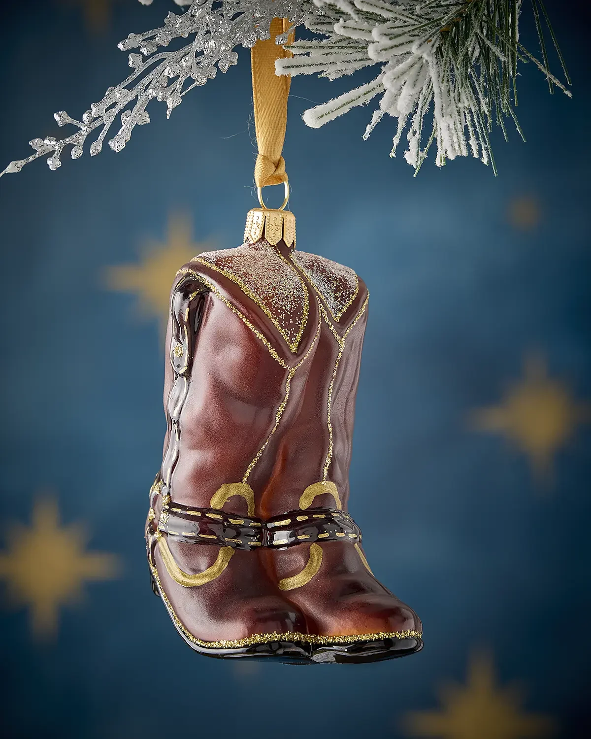 Exclusive Cowboy Boots Christmas Ornament