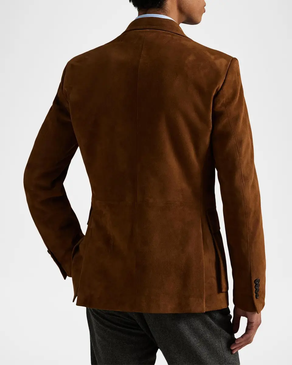 Polo Ralph Lauren Men's The RL67 Suede Two-Button Sport Jacket | Thumbnail 3