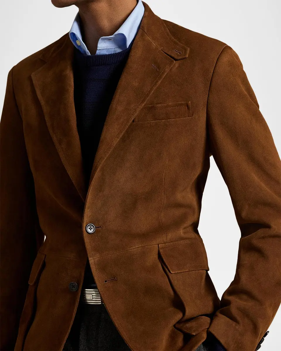 Polo Ralph Lauren Men's The RL67 Suede Two-Button Sport Jacket | Thumbnail 5