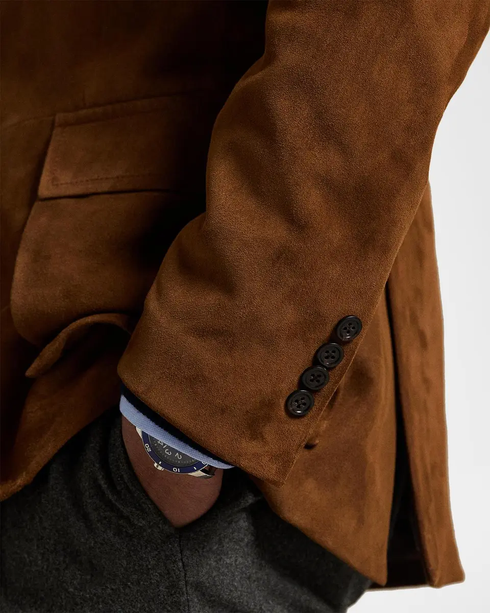 Polo Ralph Lauren Men's The RL67 Suede Two-Button Sport Jacket | Thumbnail 6