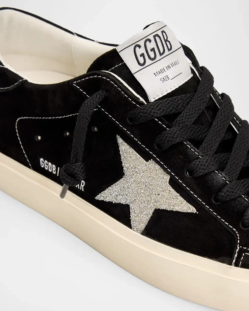 Golden Goose Ball Star Mixed Leather Low-Top Sneakers | Thumbnail 3