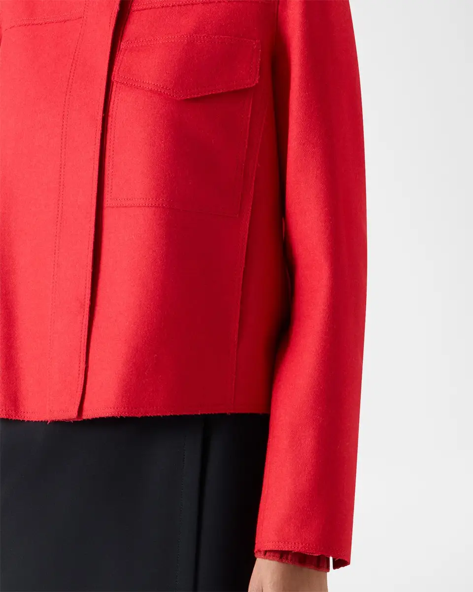 Akris punto Taglio Vivo Felted Wool Blend Jacket | Thumbnail 5 Akris punto Taglio Vivo Felted Wool Blend Jacket | Thumbnail 5