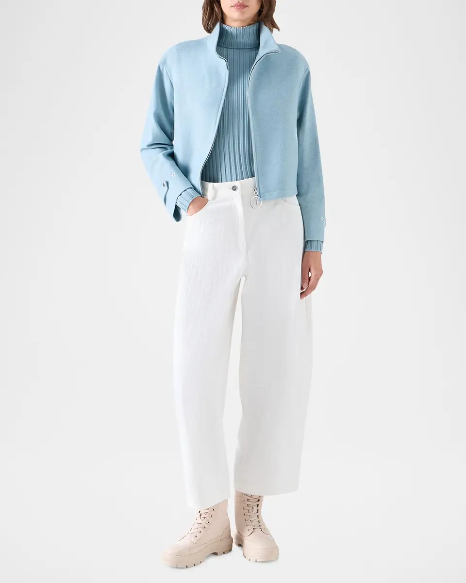 Akris punto Wool-Blend Blouson Jacket | Thumbnail 2 Akris punto Wool-Blend Blouson Jacket | Thumbnail 2