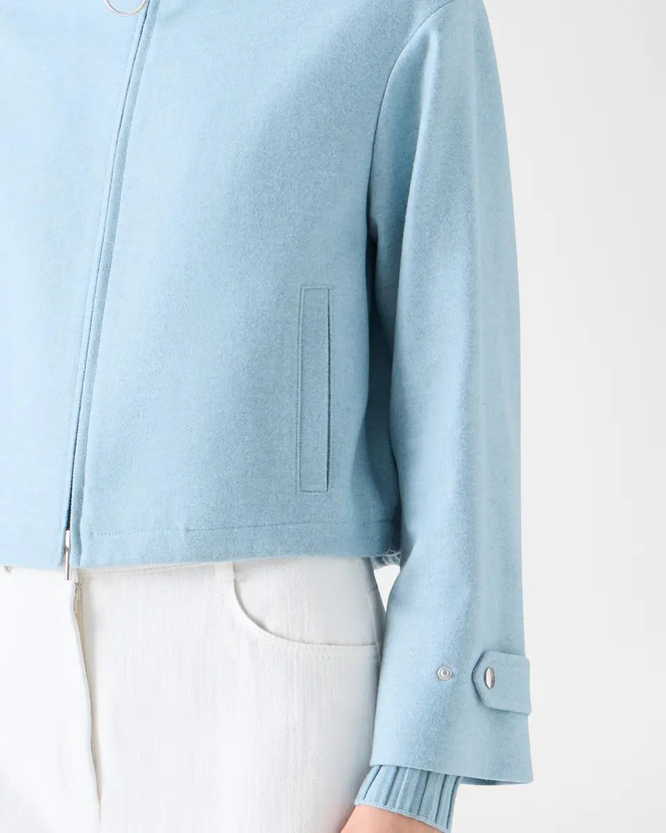 Akris punto Wool-Blend Blouson Jacket | Thumbnail 5 Akris punto Wool-Blend Blouson Jacket | Thumbnail 5