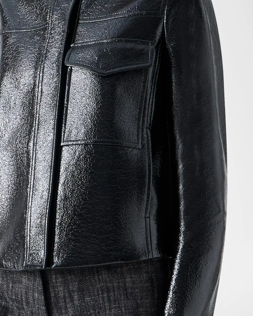 Akris punto Faux-Leather Lacquer Jacket | Thumbnail 5