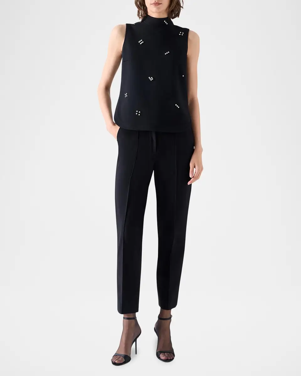 Akris punto Diamond Dice Dot Blouse | Thumbnail 2 Akris punto Diamond Dice Dot Blouse | Thumbnail 2