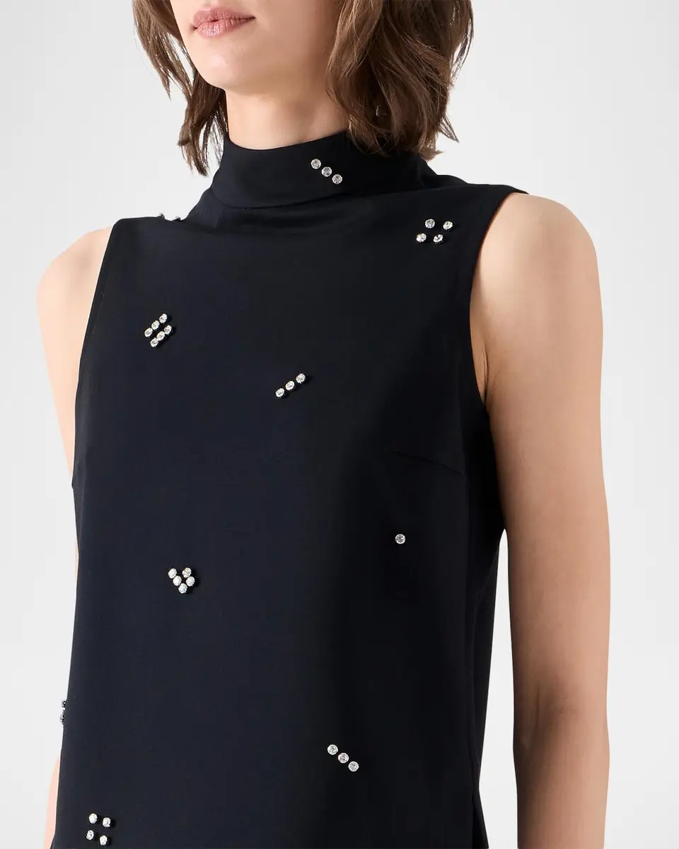 Akris punto Diamond Dice Dot Blouse | Thumbnail 5 Akris punto Diamond Dice Dot Blouse | Thumbnail 5