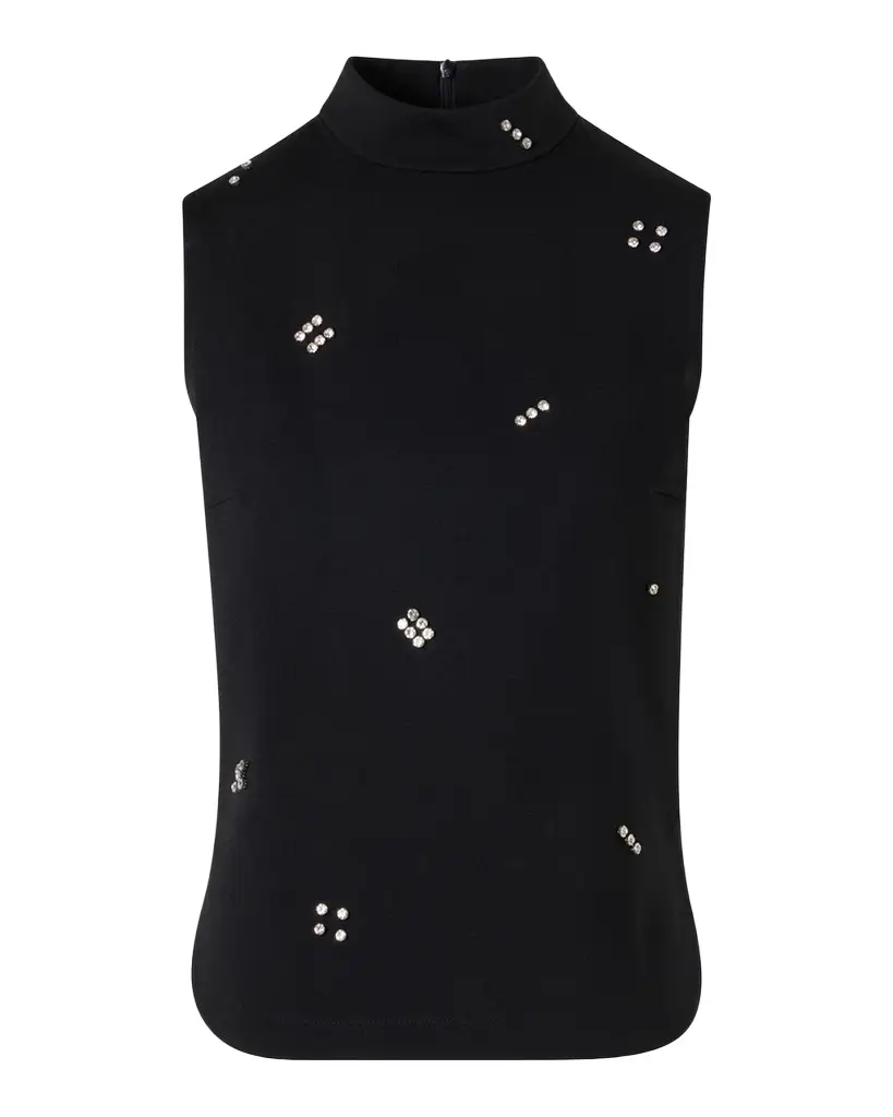 Akris punto Diamond Dice Dot Blouse