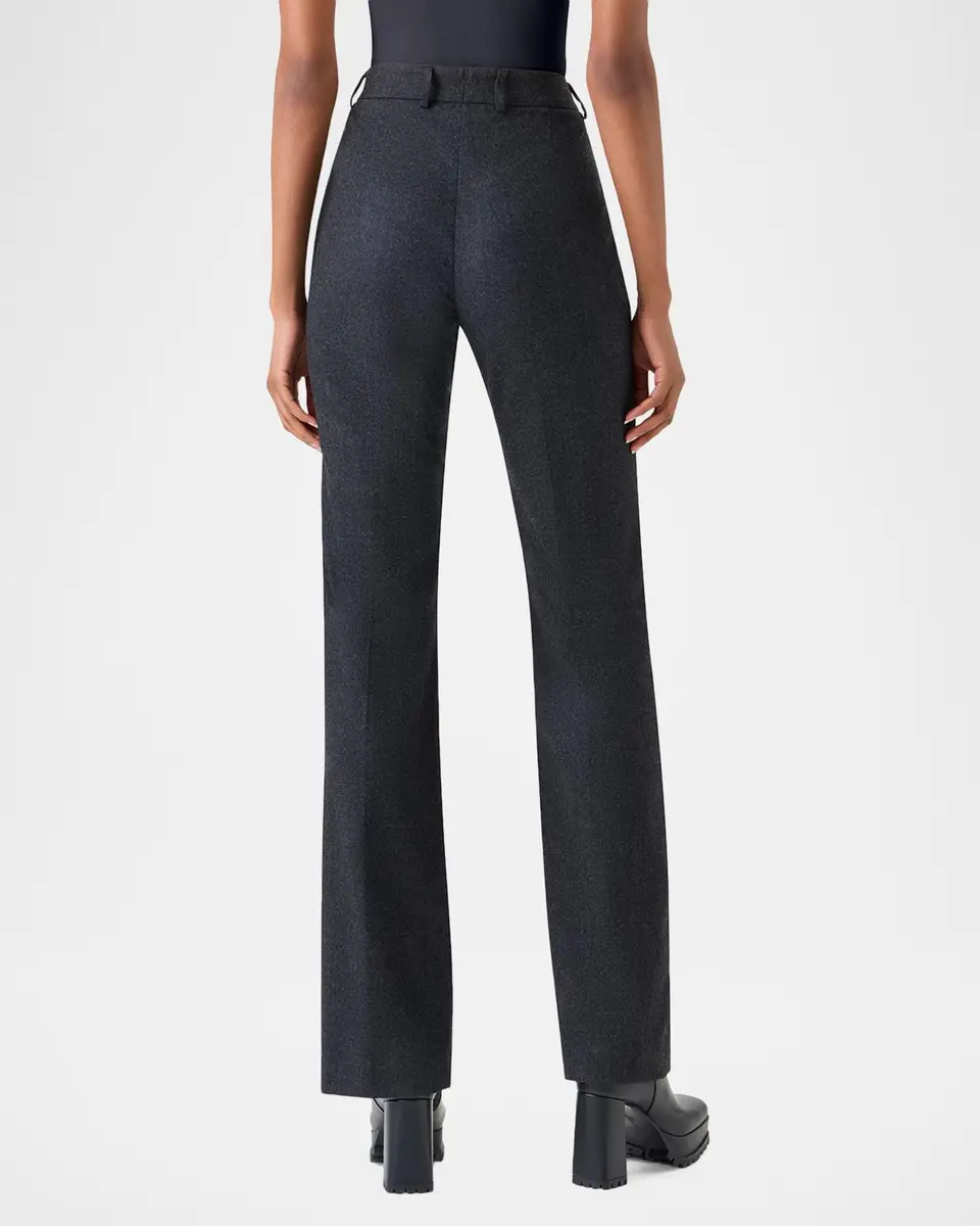 Akris Wool Stretch Flannel Bootcut Trousers | Thumbnail 3
