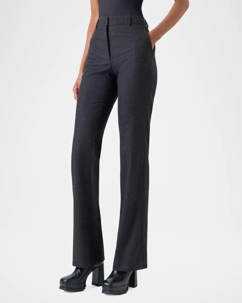 Akris Wool Stretch Flannel Bootcut Trousers | Thumbnail 4